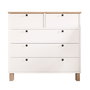 Hanah Home Nord - ND3-SW Blanco y Roble